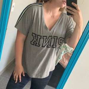 NWOT Victoria’s Secret Rainbow Stripe Tee